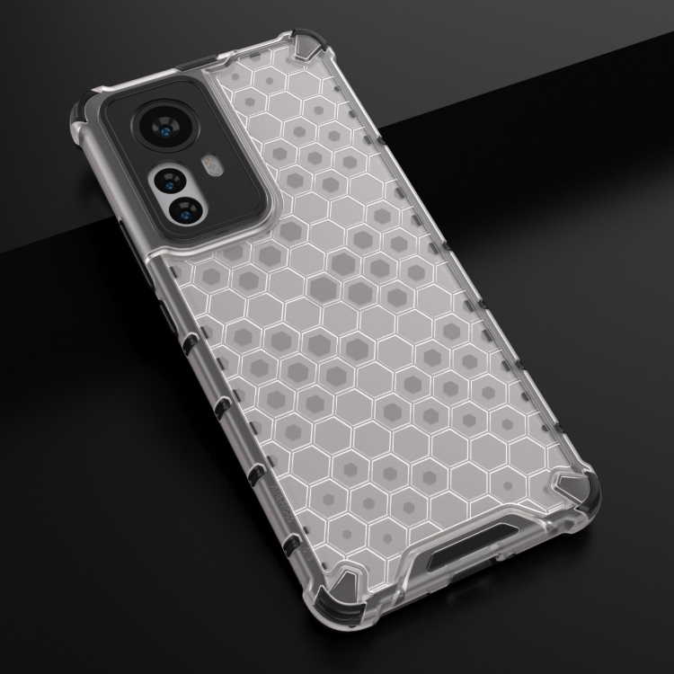  Xiaomi 12 Pro Skal Hybrid Honeycomb Vit