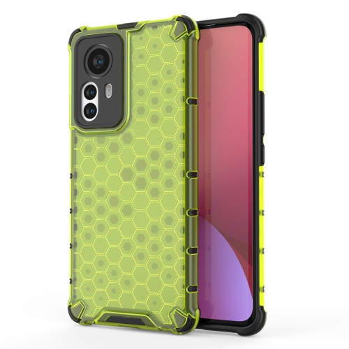  Xiaomi 12 Pro Skal Hybrid Honeycomb Grön