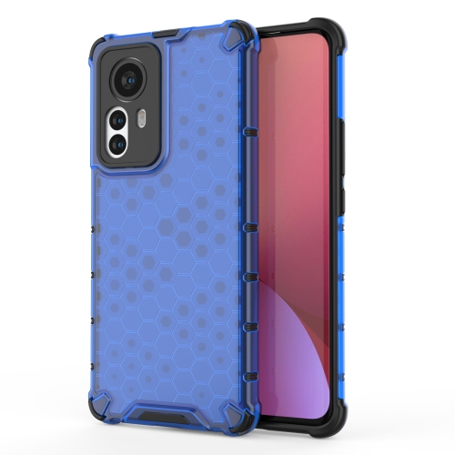  Xiaomi 12 Pro Skal Hybrid Honeycomb Blå