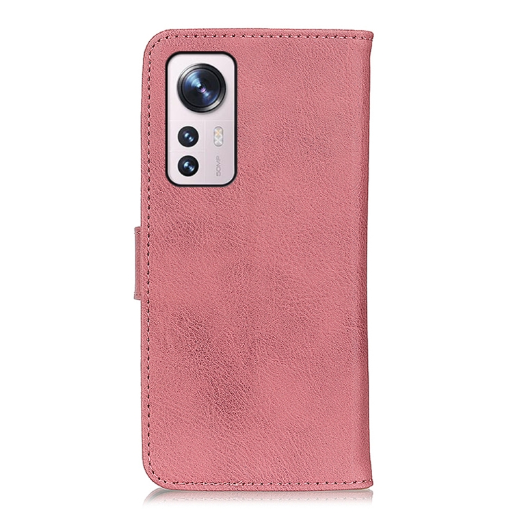 KHAZNEH KHAZNEH Xiaomi 12 Pro Fodral Läder Rosa