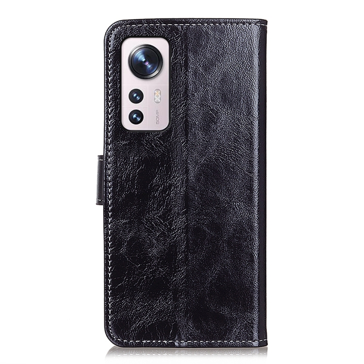  Xiaomi 12 Pro Fodral Crazy Horse Svart