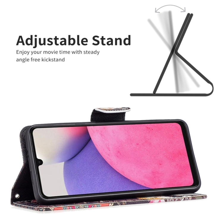  Samsung Galaxy A33 5G Fodral Med Tryck Mandala Elefant