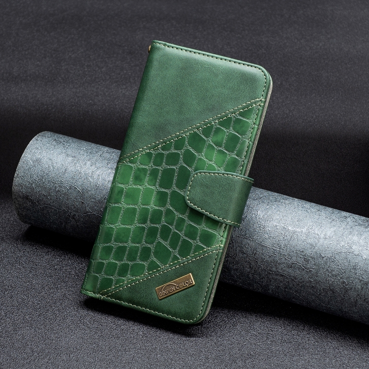  Samsung Galaxy A33 5G Fodral Krokodil Textur Grön