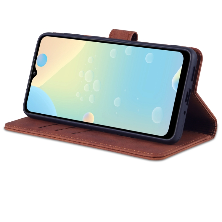 AZNS AZNS Samsung Galaxy A33 5G Fodral Läder Brun