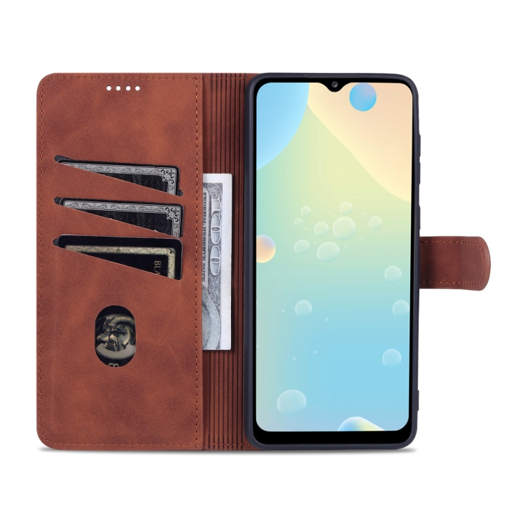 AZNS AZNS Samsung Galaxy A33 5G Fodral Läder Brun