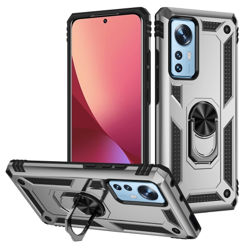  Xiaomi 12 Pro Skal Ring Hybrid Armor Silver