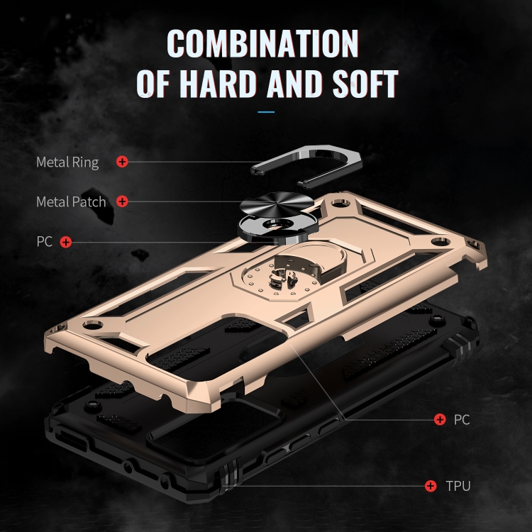  Xiaomi 12 Pro Skal Ring Hybrid Armor Guld
