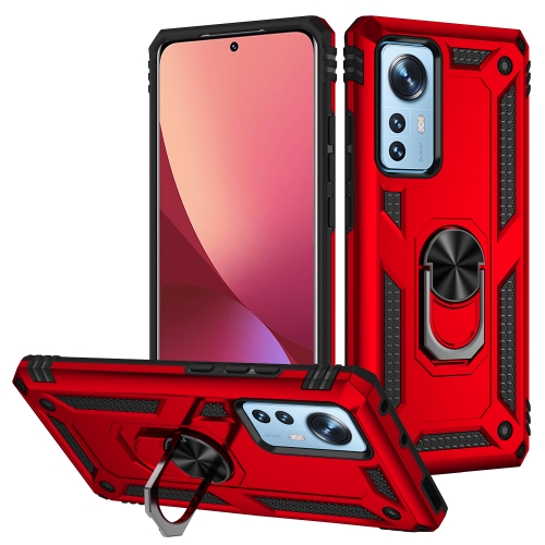  Xiaomi 12 Pro Skal Ring Hybrid Armor Röd
