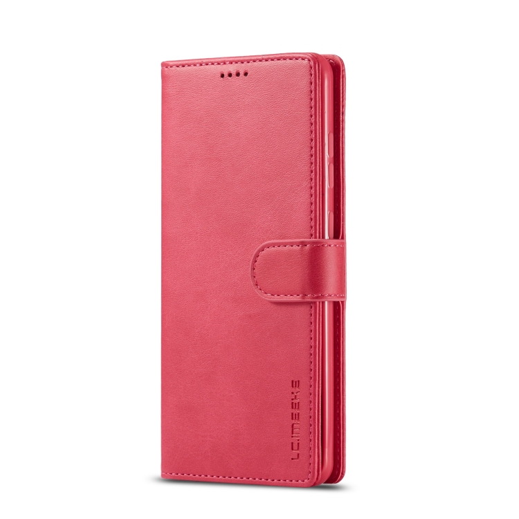 LC.IMEEKE LC.IMEEKE Samsung Galaxy A33 5G Fodral Läder Röd/Rosa