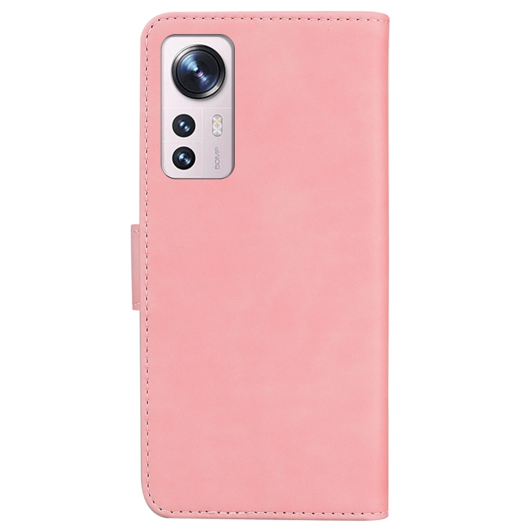 Xiaomi 12 Pro Fodral Skin Touch Ljus Rosa
