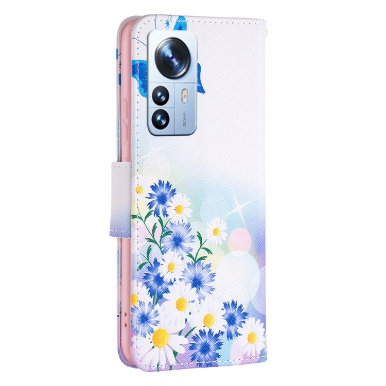  Xiaomi 12 Pro Fodral Med Tryck Sommarblommor