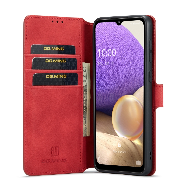 DG.MING DG.MING Samsung Galaxy A33 5G Fodral Retro Röd