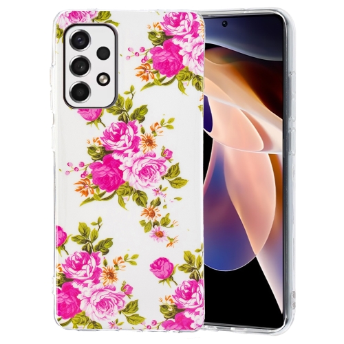 Samsung Galaxy A33 5G Skal Glow-in-dark Blommor