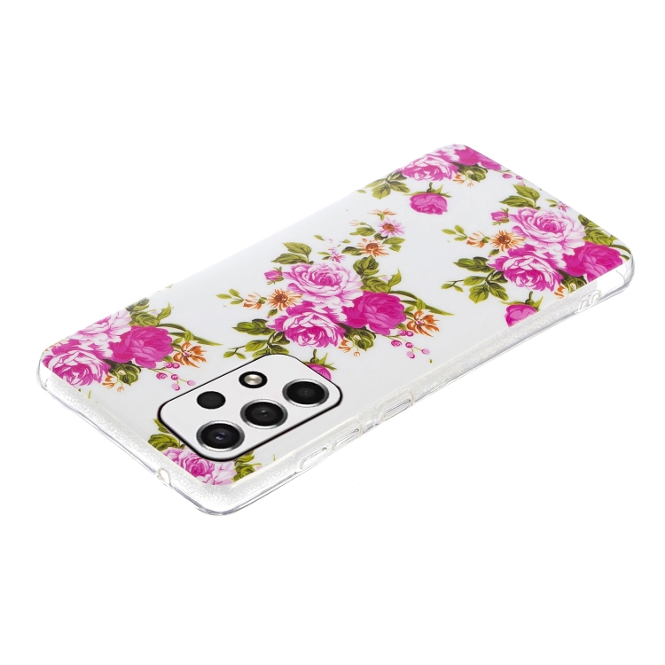  Samsung Galaxy A33 5G Skal Glow-in-dark Blommor