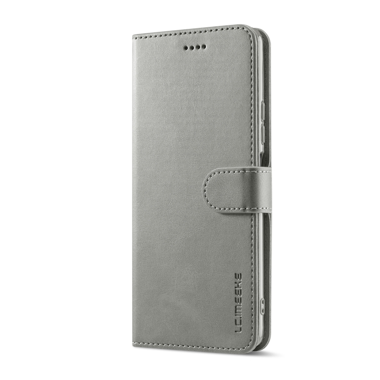 LC.IMEEKE LC.IMEEKE Xiaomi 12 Pro Fodral Läder Grå