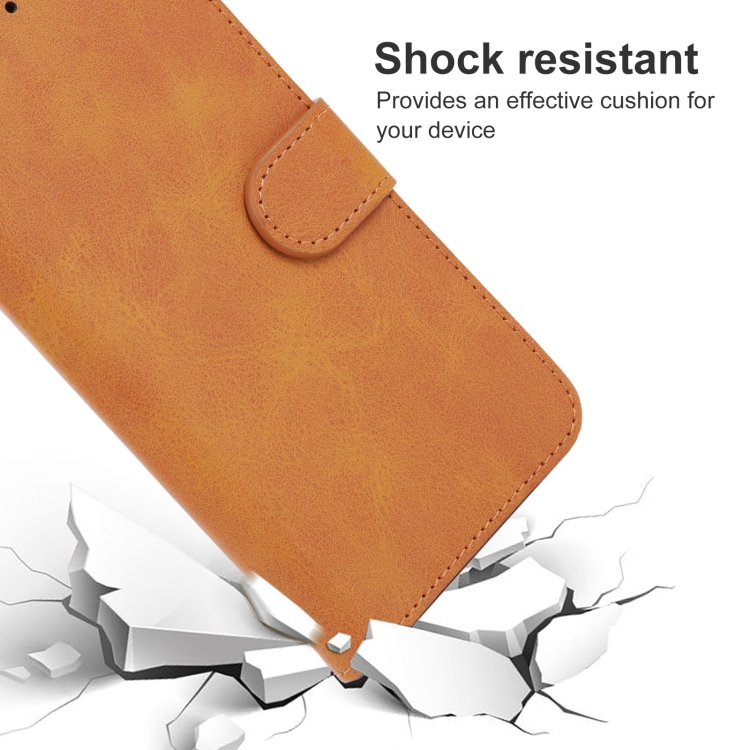  Sony Xperia 10 IV Fodral Solid Läder Brun