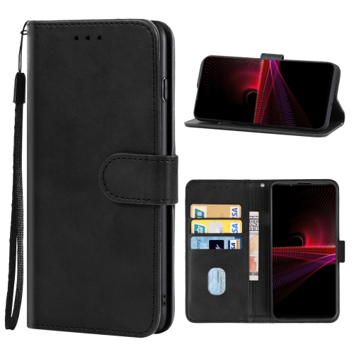  Sony Xperia 1 IV Fodral Läder Svart