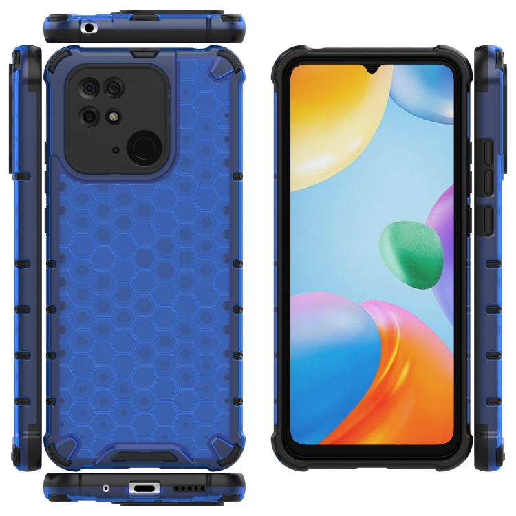  Xiaomi Redmi 10C Skal Armor Honeycomb Blå