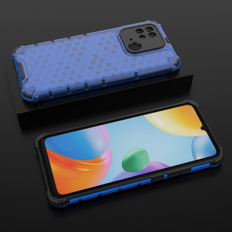  Xiaomi Redmi 10C Skal Armor Honeycomb Blå