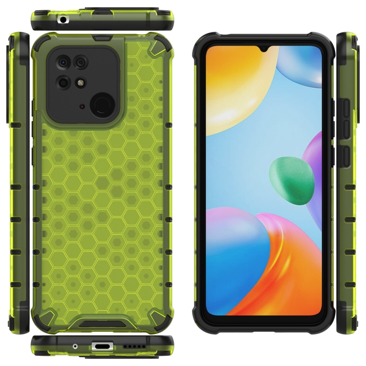  Xiaomi Redmi 10C Skal Armor Honeycomb Grön