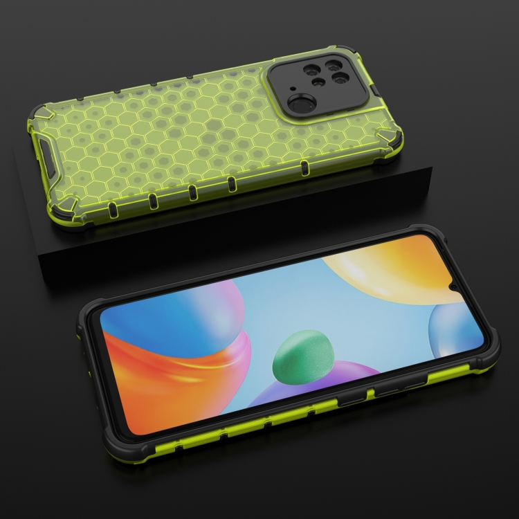  Xiaomi Redmi 10C Skal Armor Honeycomb Grön