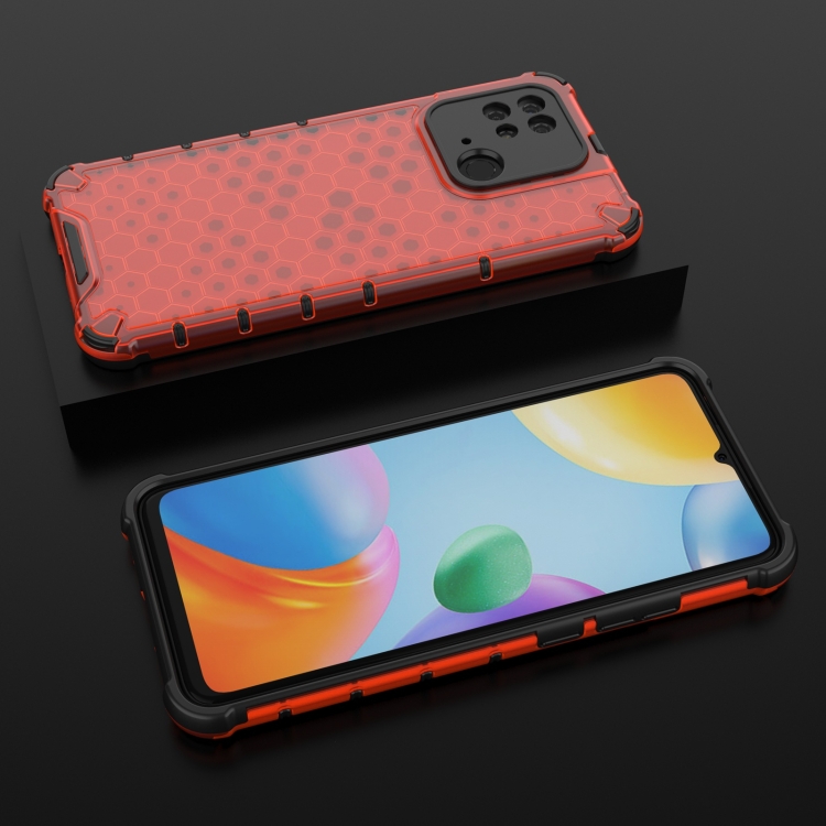  Xiaomi Redmi 10C Skal Armor Honeycomb Röd