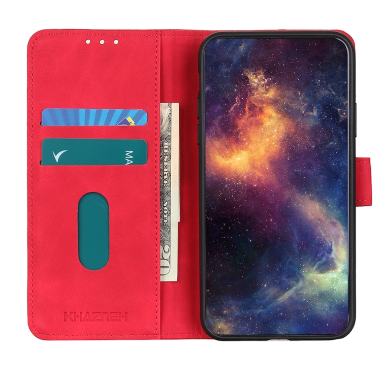 KHAZNEH KHAZNEH Xiaomi Redmi 10C Fodral Retro Röd
