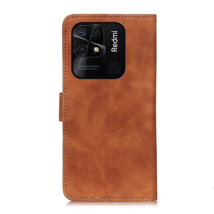 KHAZNEH KHAZNEH Xiaomi Redmi 10C Fodral Retro Brun