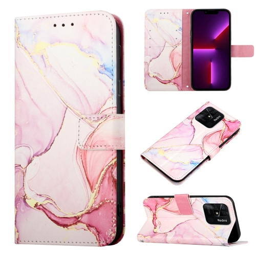  Xiaomi Redmi 10C Fodral Marmor Roséguld