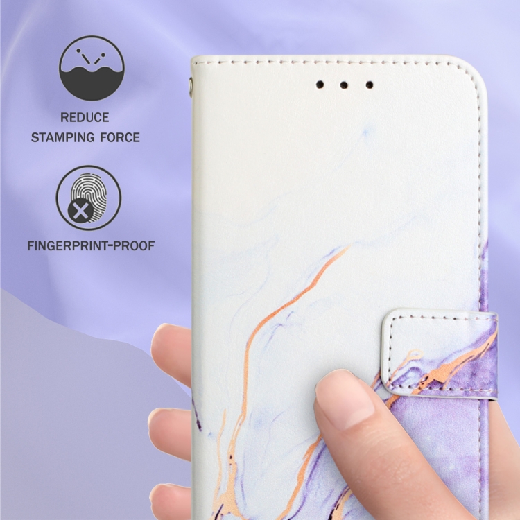  Xiaomi Redmi 10C Fodral Marmor Vit/Lila