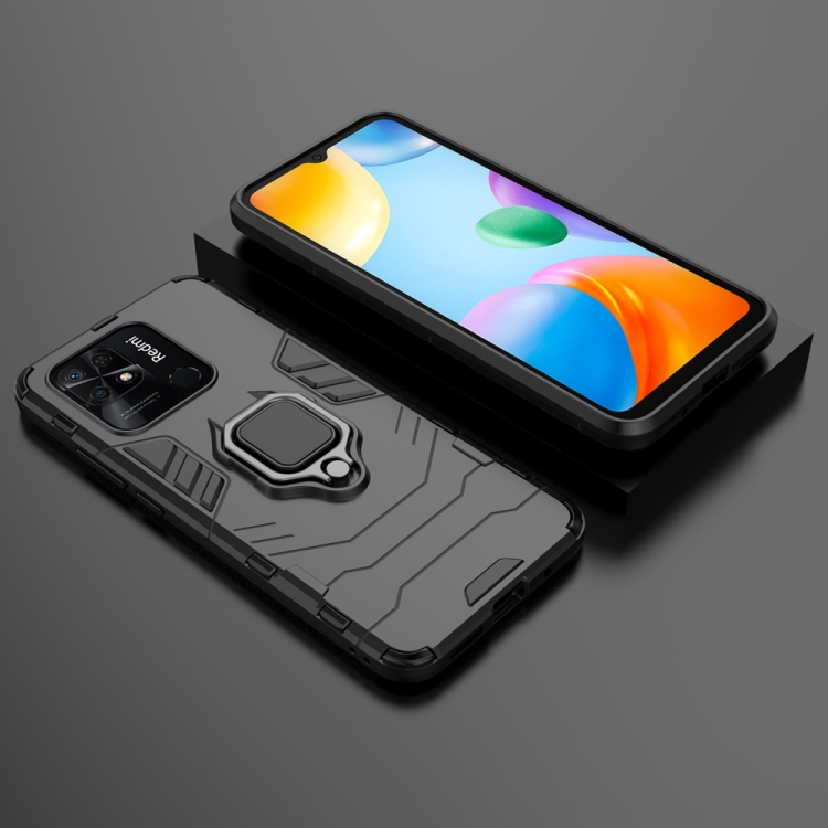  Xiaomi Redmi 10C Skal Hybrid Ring Svart