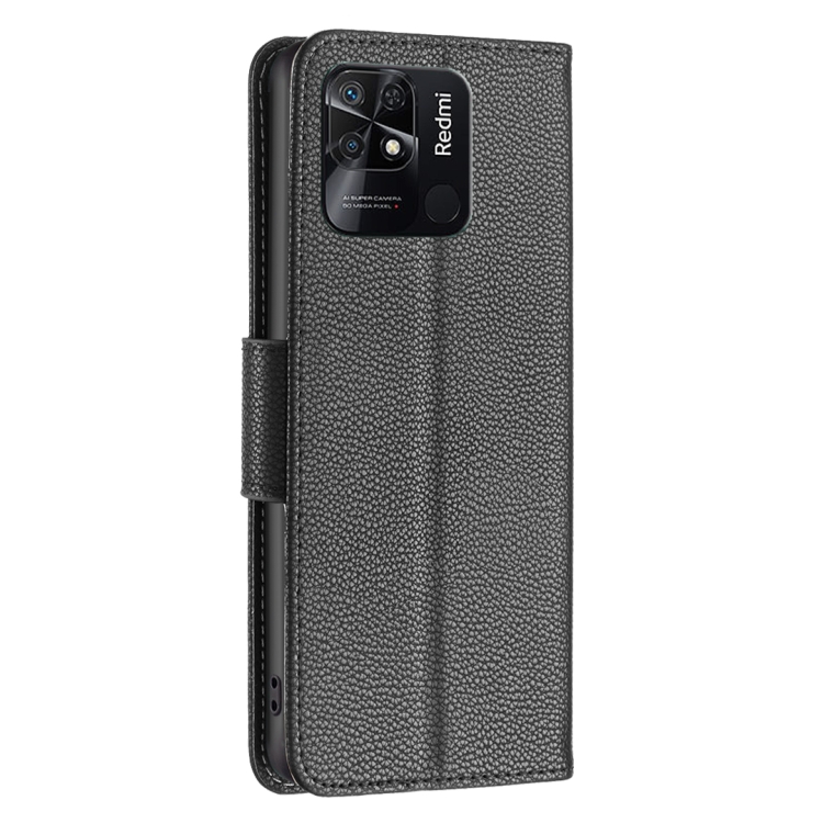  Xiaomi Redmi 10C Fodral Shark Litchi Svart