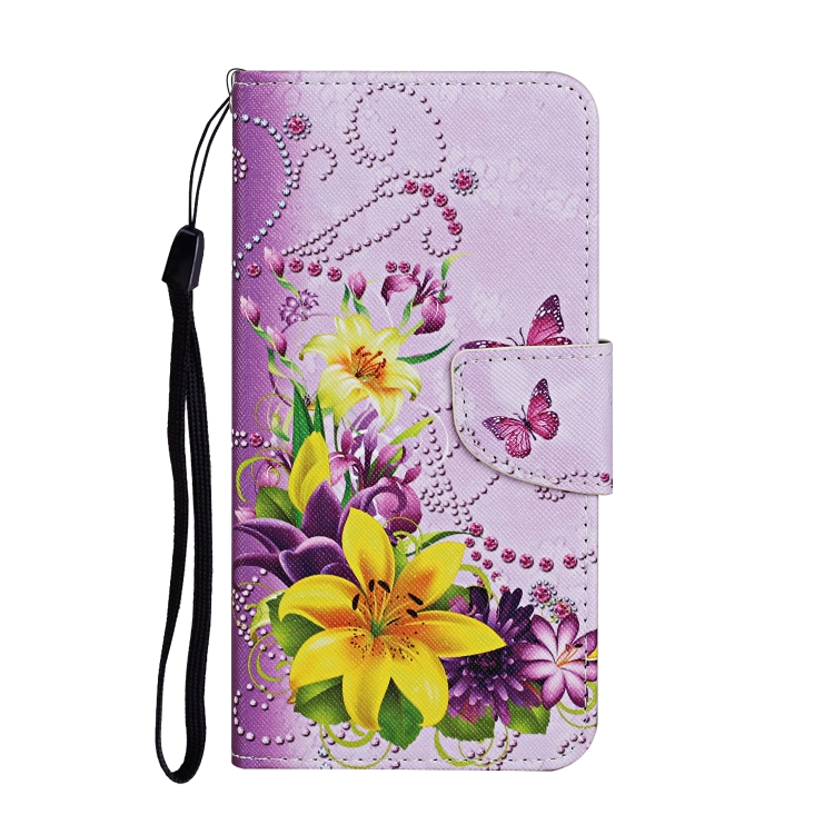  Xiaomi Redmi 10C Fodral Med Tryck Gul Blomma/Fjäril