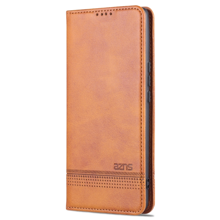 AZNS AZNS Xiaomi Redmi 10C Fodral Flip Läder Brun