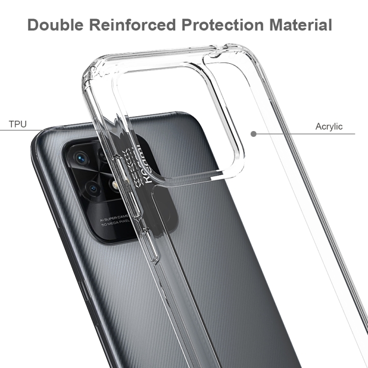  Xiaomi Redmi 10C Skal Akryl/TPU Transparent