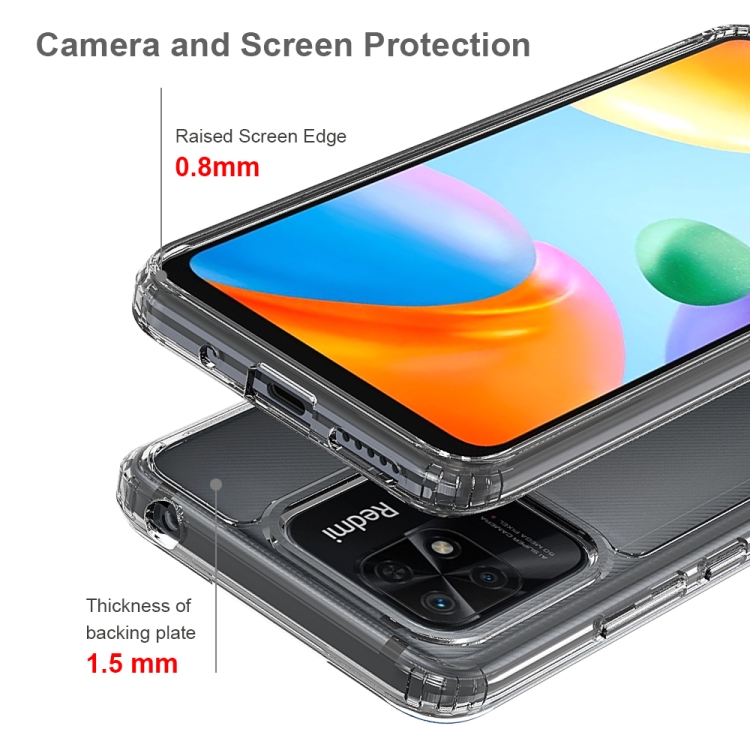  Xiaomi Redmi 10C Skal Akryl/TPU Svart