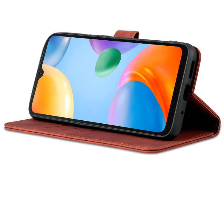 AZNS AZNS Xiaomi Redmi 10C Fodral Läder Brun