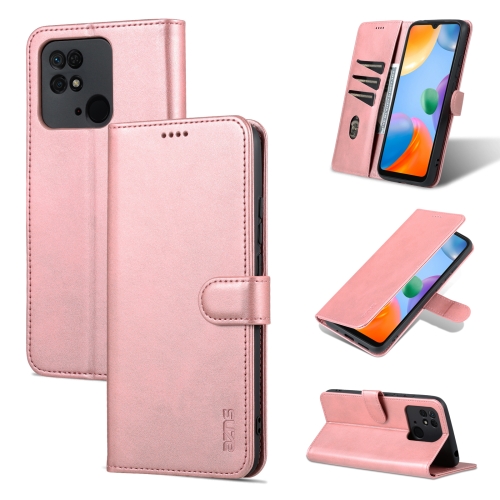 AZNS AZNS Xiaomi Redmi 10C Fodral Läder Roséguld