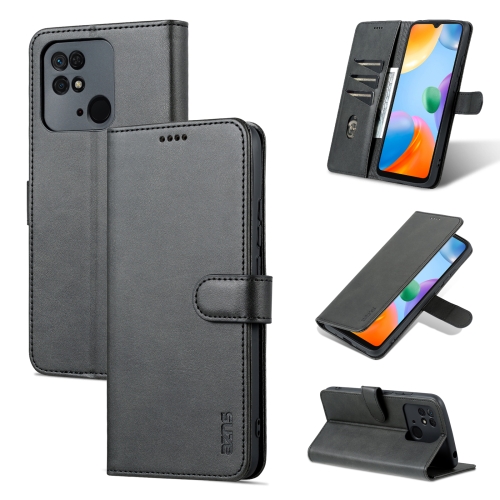 AZNS AZNS Xiaomi Redmi 10C Fodral Läder Svart