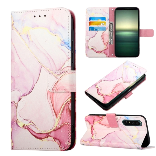  Sony Xperia 1 IV Fodral Marmor Roséguld