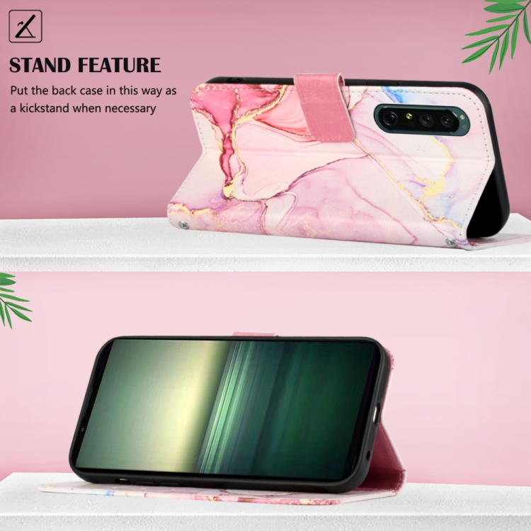  Sony Xperia 1 IV Fodral Marmor Roséguld