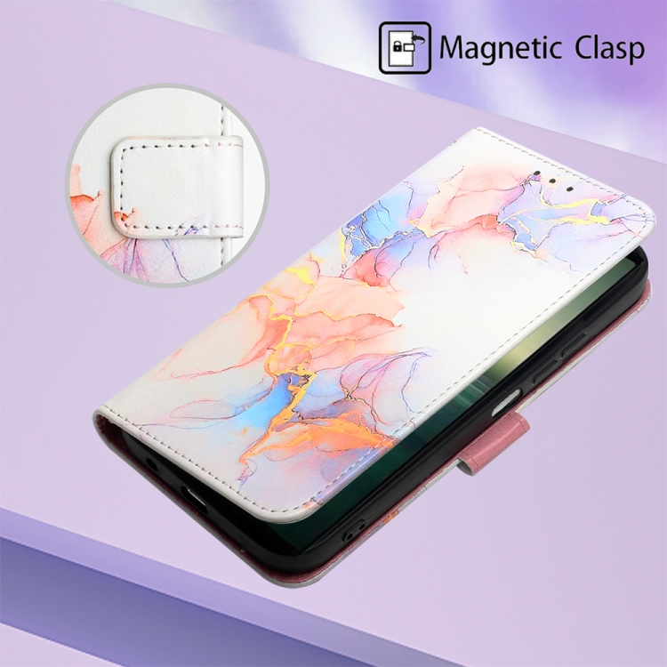  Sony Xperia 1 IV Fodral Marmor Galaxy Vit