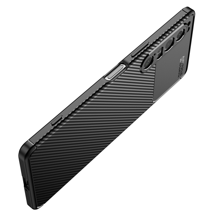  Sony Xperia 1 IV Skal Kolfiber Textur Svart