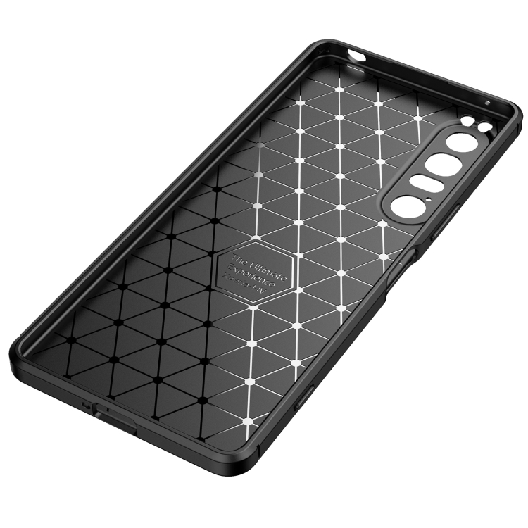  Sony Xperia 1 IV Skal Kolfiber Textur Svart
