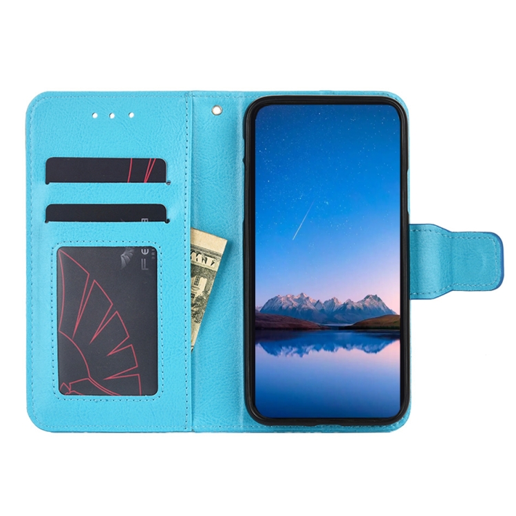  Sony Xperia 1 IV Fodral Crazy Horse Läder Ljus Blå