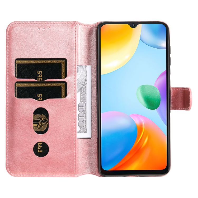  Xiaomi Redmi 10C Fodral Läder Roséguld