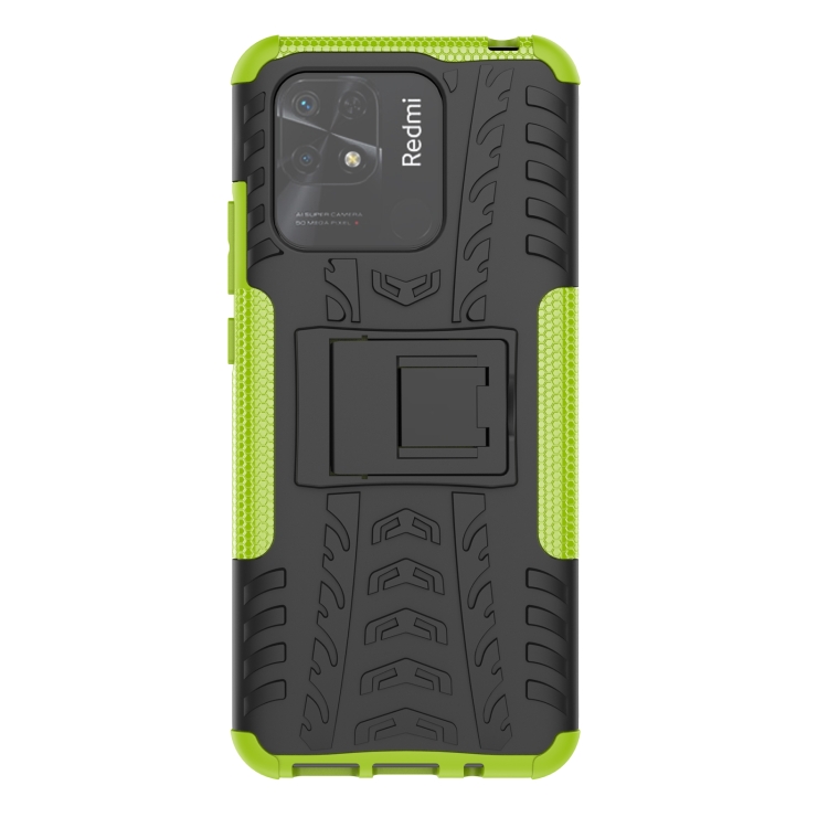  Xiaomi Redmi 10C Skal Ultimata Stöttåligt med Stöd Grön