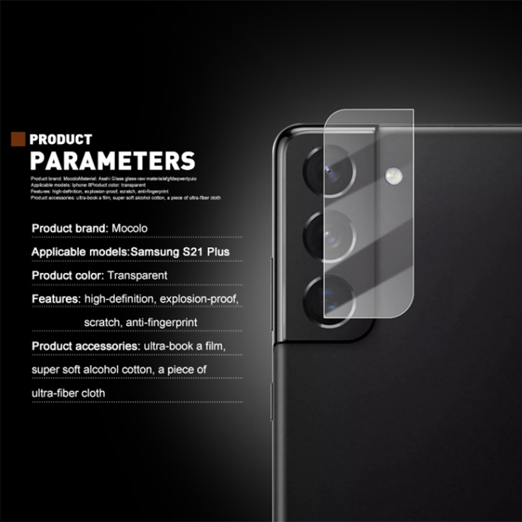 MOCOLO MOCOLO Samsung Galaxy S21 Plus Linsskydd Härdat Glas