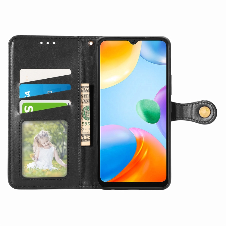  Xiaomi Redmi 10C Fodral Retro Solid Svart