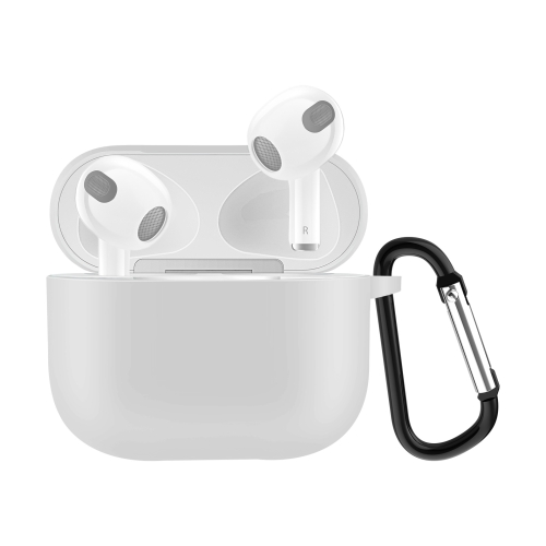  AirPods 3 Skal Silikon Karbinhake Vit